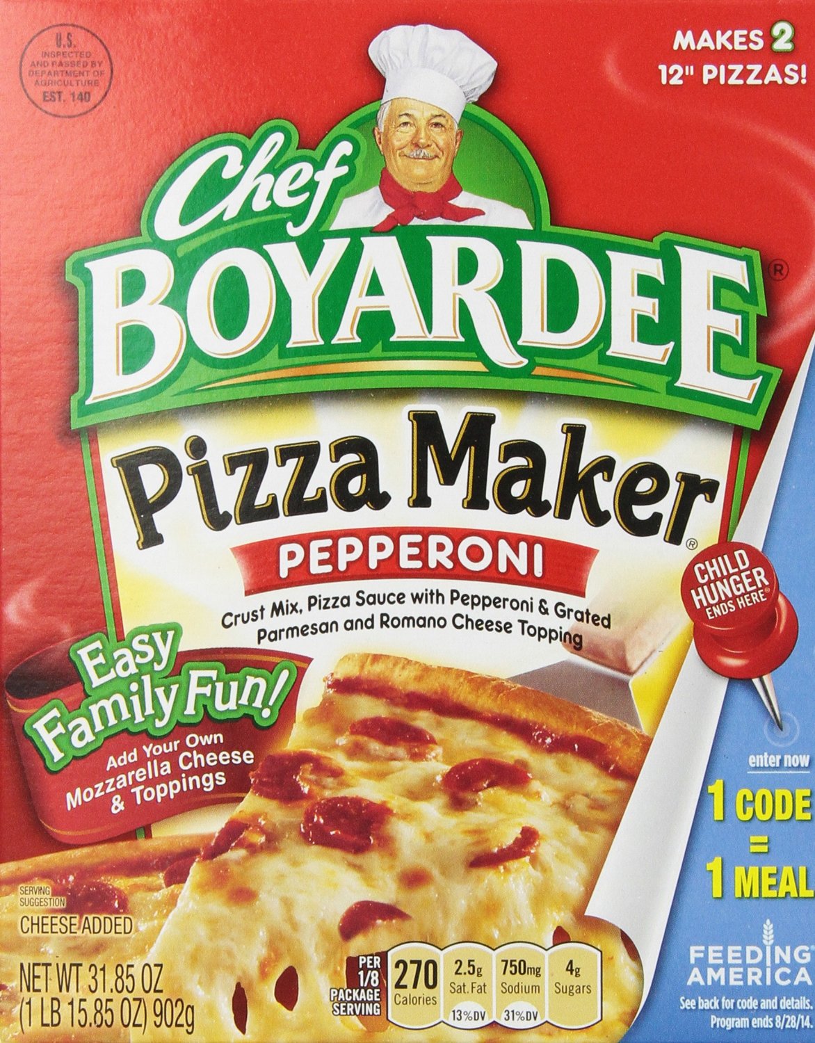 Chef Boyardee Pepperoni Pizza Making Kit